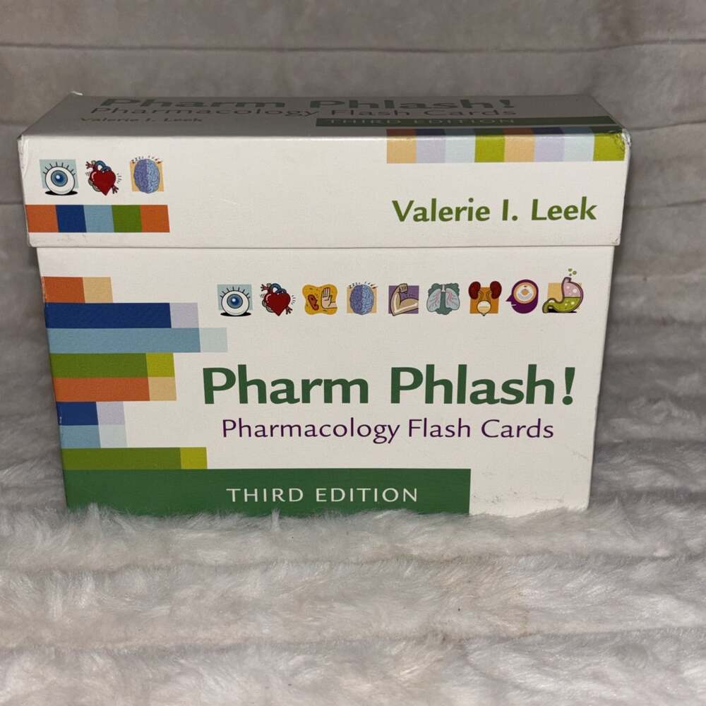 Pharm Phlash! : Pharmacology Flash Cards by Valerie I. Leek (2017, Trade...